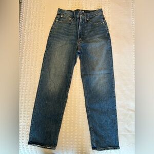Madewell straight leg denim jeans